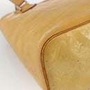 LOUIS VUITTON Monogram Vernis Houston Handtasche Beige M91004 LV Auth ka3171-15