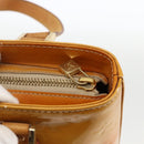 LOUIS VUITTON Monogram Vernis Houston Handtasche Beige M91004 LV Auth ka3171-18