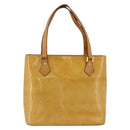 LOUIS VUITTON Monogram Vernis Houston Handtasche Beige M91004 LV Auth ka3171-13