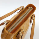 LOUIS VUITTON Monogram Vernis Houston Handtasche Beige M91004 LV Auth ka3171-6