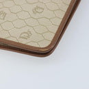 Christian Dior Honeycomb Canvas Chain Shoulder Bag PVC Beige Gold Auth ka3175-13