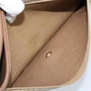 Christian Dior Honeycomb Canvas Chain Shoulder Bag PVC Beige Gold Auth ka3175-21