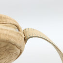 Christian Dior Trotter Canvas Shoulder Bag Beige Auth ka3176-15