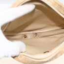 Christian Dior Trotter Canvas Shoulder Bag Beige Auth ka3176-17