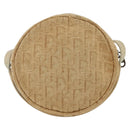 Christian Dior Trotter Canvas Shoulder Bag Beige Auth ka3176-3