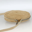 Christian Dior Trotter Canvas Shoulder Bag Beige Auth ka3176-4