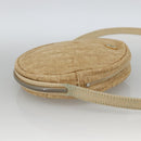 Christian Dior Trotter Canvas Shoulder Bag Beige Auth ka3176-5