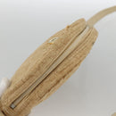 Christian Dior Trotter Canvas Shoulder Bag Beige Auth ka3176-6