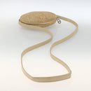 Christian Dior Trotter Canvas Shoulder Bag Beige Auth ka3176-7