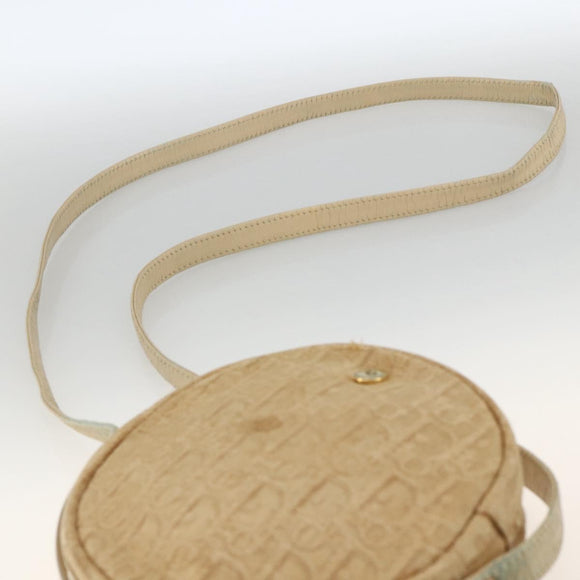 Christian Dior Trotter Canvas Shoulder Bag Beige Auth ka3176