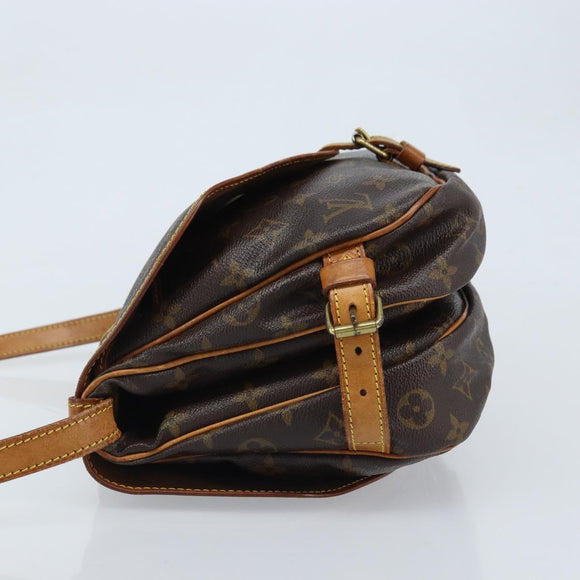 LOUIS VUITTON Monogram Saumur 30 Shoulder Bag M42256 LV Auth ka3177