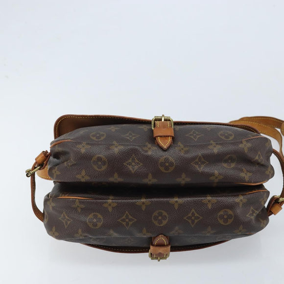LOUIS VUITTON Monogram Saumur 30 Shoulder Bag M42256 LV Auth ka3177