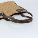 GUCCI GG Canvas Draagtas Beige Zilver 73983 Auth ka3180-7