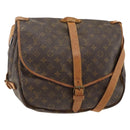 LOUIS VUITTON Monogram Saumur 35 Shoulder Bag M42254 LV Auth ka3182-1
