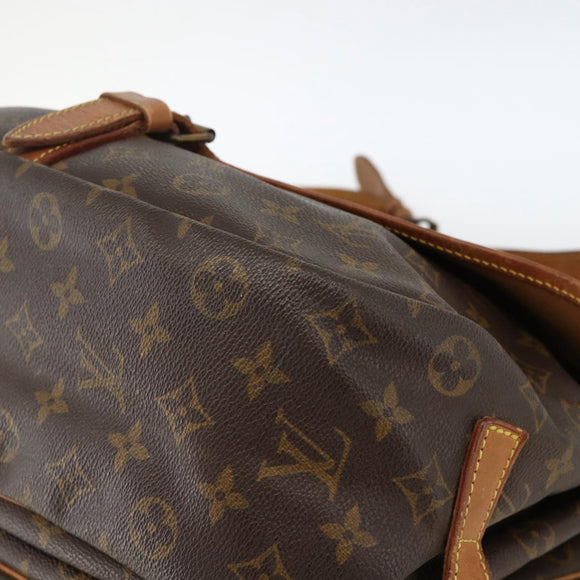 LOUIS VUITTON Monogram Saumur 35 Shoulder Bag M42254 LV Auth ka3182