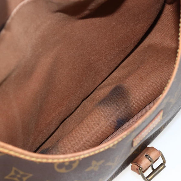 LOUIS VUITTON Monogram Saumur 35 Shoulder Bag M42254 LV Auth ka3182