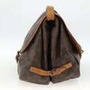 LOUIS VUITTON Monogram Saumur 35 Shoulder Bag M42254 LV Auth ka3182-5