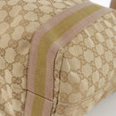 GUCCI GG Canvas Sherry Line Tote Bag Beige 189669 Auth ka3188-10