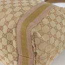 GUCCI GG Canvas Sherry Line Tote Bag Beige 189669 Auth ka3188-12