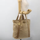 GUCCI GG Canvas Sherry Line Tote Bag Beige 189669 Auth ka3188-21