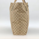 GUCCI GG Canvas Sherry Line Tote Bag Beige 189669 Auth ka3188-4