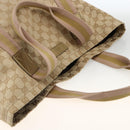 GUCCI GG Canvas Sherry Line Tote Bag Beige 189669 Auth ka3188-6