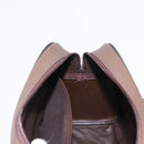 Burberrys Nova Check Boston Bag Canvas Leather Beige Gold Auth ka319-19