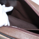 Burberrys Nova Check Boston Bag Canvas Leather Beige Gold Auth ka319-12