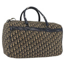 Christian Dior Trotter Canvas Boston Bag Navy Silver Auth ka3190-1