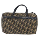 Christian Dior Trotter Canvas Boston Bag Navy Silver Auth ka3190-2