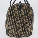 Christian Dior Trotter Canvas Boston Bag Navy Silver Auth ka3190-3