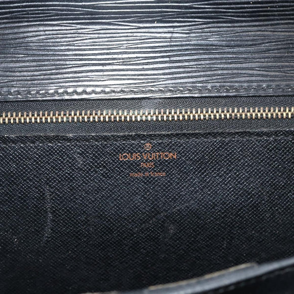 LOUIS VUITTON Epi Serviette Conseiller Business Bag Black M54422 LV Auth ka3192