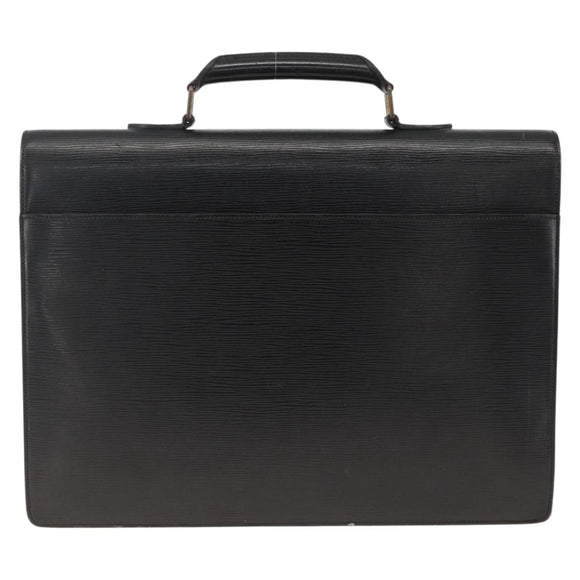 LOUIS VUITTON Epi Serviette Conseiller Business Bag Black M54422 LV Auth ka3192