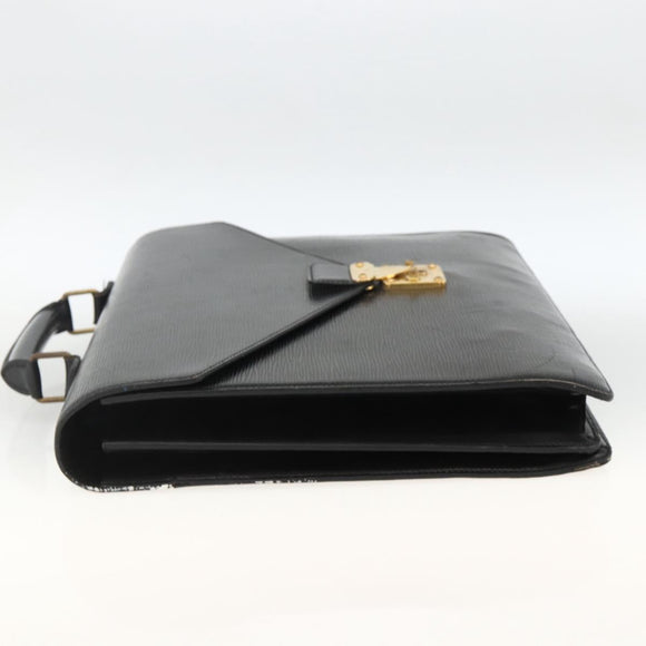 LOUIS VUITTON Epi Serviette Conseiller Business Bag Black M54422 LV Auth ka3192