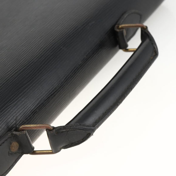 LOUIS VUITTON Epi Serviette Conseiller Business Bag Black M54422 LV Auth ka3192