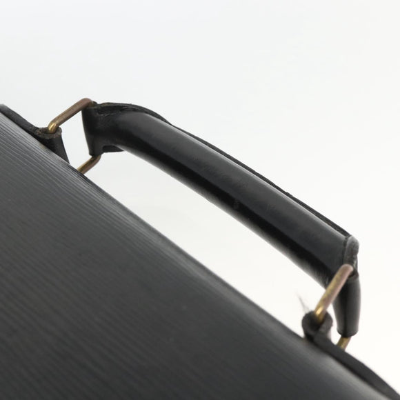 LOUIS VUITTON Epi Serviette Conseiller Business Bag Black M54422 LV Auth ka3192