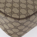 GUCCI GG Supreme Web Sherry Line Umhängetasche PVC Beige Gold 169937 Auth ka3198-12