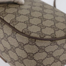 GUCCI GG Supreme Web Sherry Line Umhängetasche PVC Beige Gold 169937 Auth ka3198-13