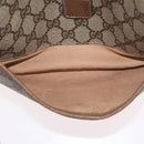 GUCCI GG Supreme Web Sherry Line Umhängetasche PVC Beige Gold 169937 Auth ka3198-22