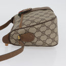 GUCCI GG Supreme Web Sherry Line Umhängetasche PVC Beige Gold 169937 Auth ka3198-5