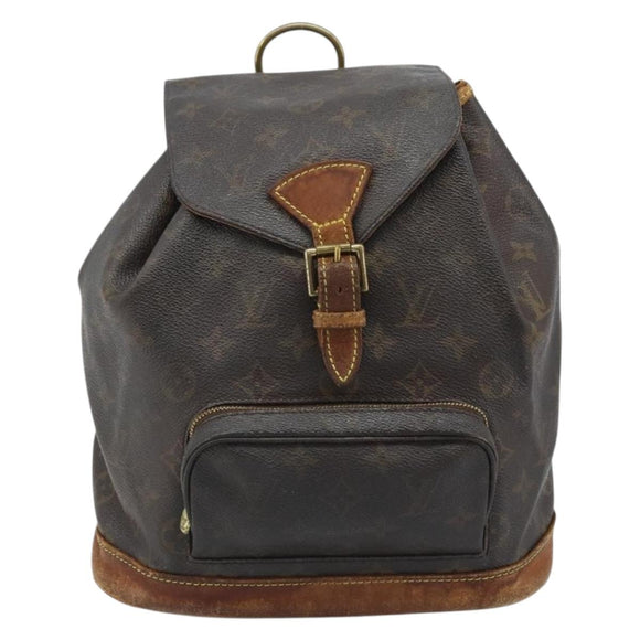 LOUIS VUITTON Monogram Montsouris MM Backpack M51136 LV Auth ka3199