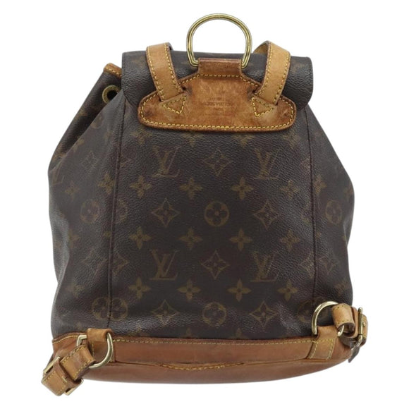 LOUIS VUITTON Monogram Montsouris MM Backpack M51136 LV Auth ka3199