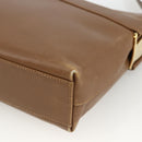 Salvatore Ferragamo Shoulder Bag Leather Brown Gold Auth ka3200-10