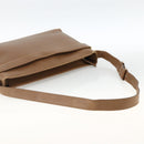 Salvatore Ferragamo Shoulder Bag Leather Brown Gold Auth ka3200-7