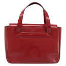 CELINE Hand Bag Leather Red Gold Auth ka3202-13