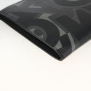 Salvatore Ferragamo Clutch Bag Leather Black Silver Auth ka3207-11