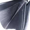 Salvatore Ferragamo Clutch Bag Leather Black Silver Auth ka3207-15