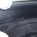 Salvatore Ferragamo Clutch Bag Leather Black Silver Auth ka3207-19