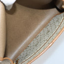 Christian Dior Honeycomb Canvas Chain Shoulder Bag PVC Beige Gold Auth ka3209-17