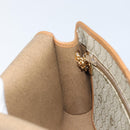 Christian Dior Honeycomb Canvas Chain Shoulder Bag PVC Beige Gold Auth ka3209-18